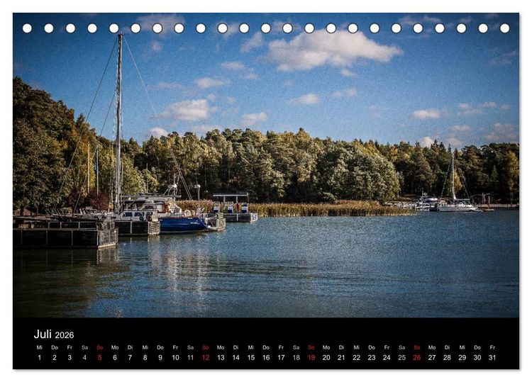 Produktbild: Finnland Sch&auml;renmeer (Tischkalender 2026 DIN A5 quer), CALVENDO Monatskalender