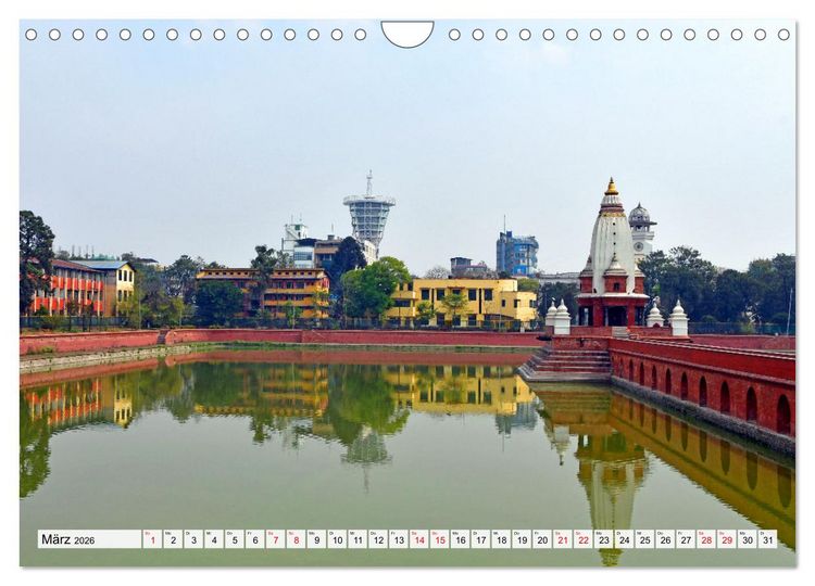 Produktbild: KATHMANDU, Nepals Hauptstadt (Wandkalender 2026 DIN A4 quer), CALVENDO Monatskalender