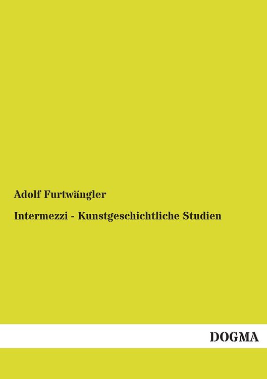 Produktbild: Intermezzi - Kunstgeschichtliche Studien