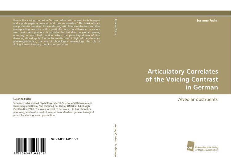 Produktbild: Articulatory Correlates of the Voicing Contrast in German