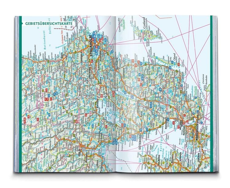 Produktbild: KOMPASS Wanderf&uuml;hrer Schweden S&uuml;d und Mitte, Von Sk&aring;ne bis Dalarna, 80 Touren