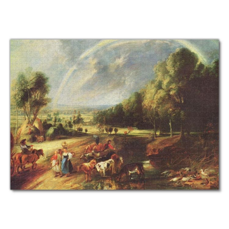 Produktbild: Lais Puzzle Peter Paul Rubens - Landschaft mit dem Regenbogen 1000 Teile