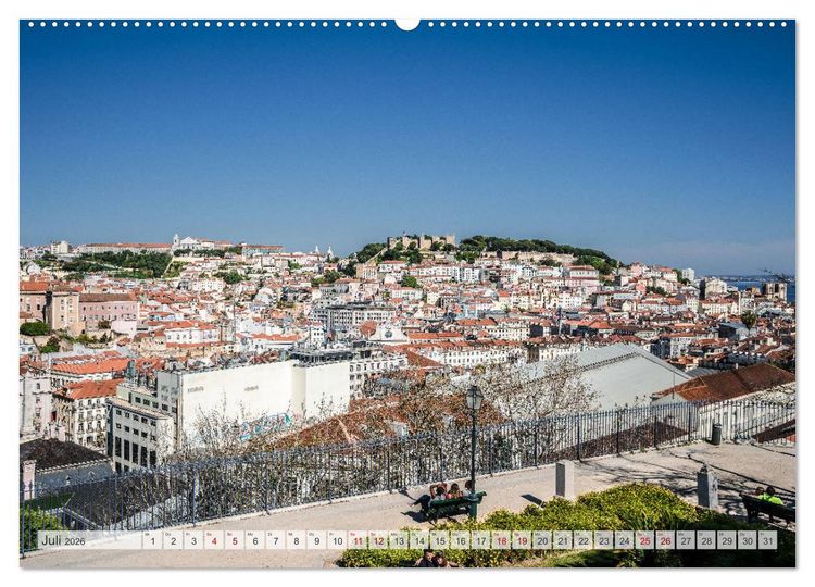 Produktbild: Lissabon Stadtansichten (hochwertiger Premium Wandkalender 2026 DIN A2 quer), Kunstdruck in Hochglanz
