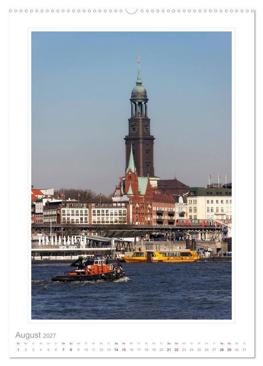 Produktbild: Hamburg - Impressionen einer Stadt (Wandkalender 2027 DIN A2 hoch), CALVENDO Monatskalender