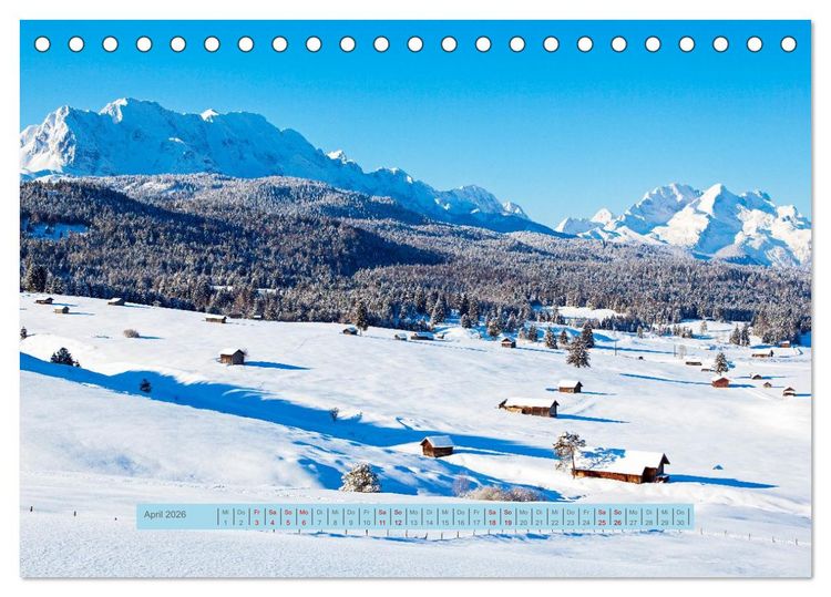 Produktbild: Mittenwald rundherum ein Wintertraum (Tischkalender 2026 DIN A5 quer), CALVENDO Monatskalender