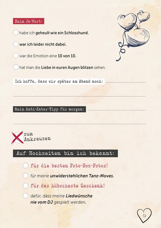 Produktbild: Let's Party: Hochzeit! Ausf&uuml;llbuch f&uuml;r Hochzeitsg&auml;ste