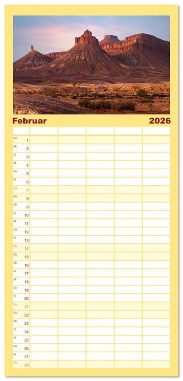 Produktbild: Familienplaner 2026 - Marokko, ein lebendiges Mosaik voller Farben. mit 5 Spalten (Wandkalender, 21 x 45 cm) CALVENDO