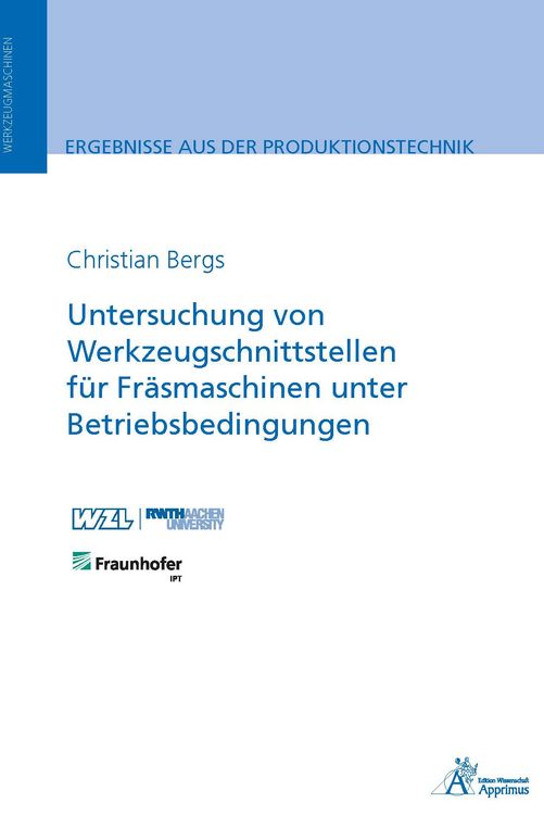 Produktbild: Untersuchung von Werkzeugschnittstellen f&uuml;r Fr&auml;smaschinen unter Betriebsbedingungen