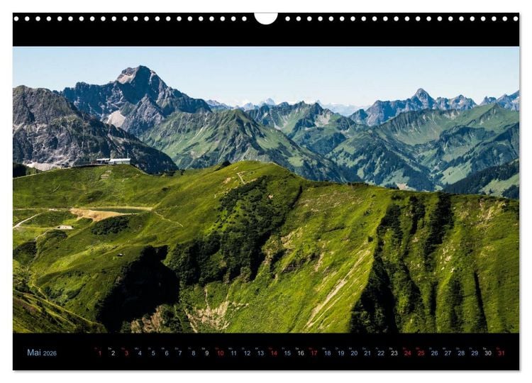 Produktbild: Region Oberstdorf - Kleinwalsertal und Nebelhorn (Wandkalender 2026 DIN A3 quer), CALVENDO Monatskalender