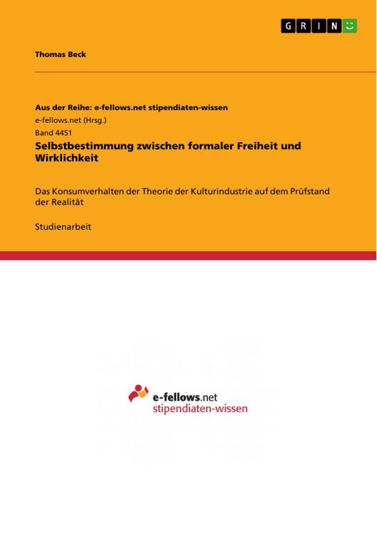 Produktbild: Selbstbestimmung zwischen formaler Freiheit und Wirklichkeit