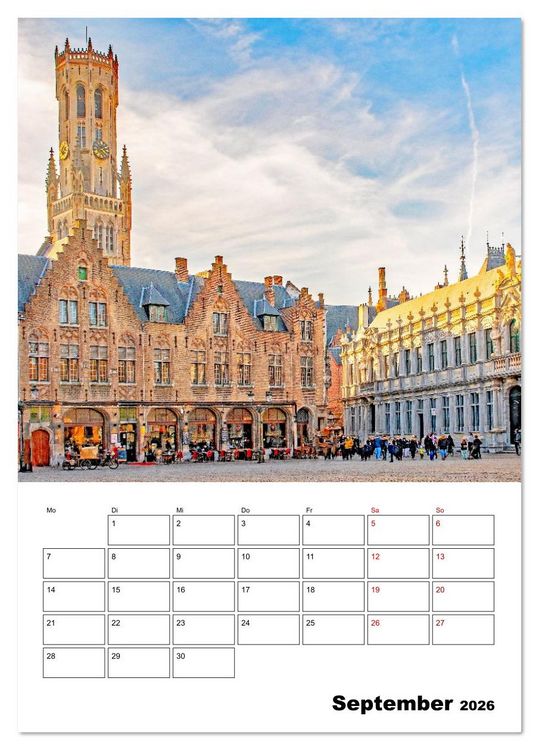 Produktbild: Br&uuml;gge - Reiseplaner (Tischkalender 2026 DIN A5 hoch), CALVENDO Monatskalender