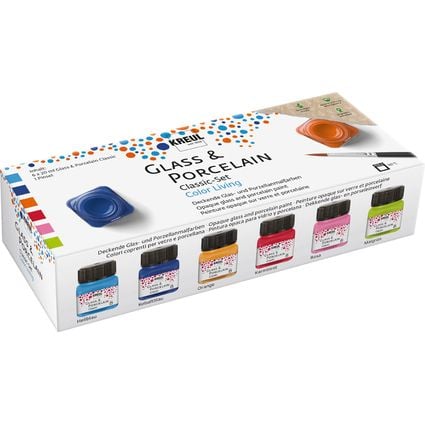 Produktbild: KREUL Glass & Porcelain Farben Classic Color Living 6x20ml