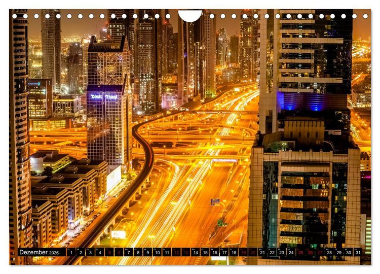 Produktbild: Dubai Highlights (Wandkalender 2026 DIN A4 quer), CALVENDO Monatskalender