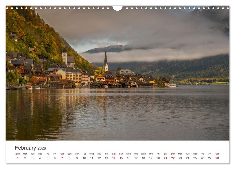 Produktbild: Hallstatt The pearl of Austria (Wall Calendar 2026 DIN A3 landscape), CALVENDO 12 Month Wall Calendar