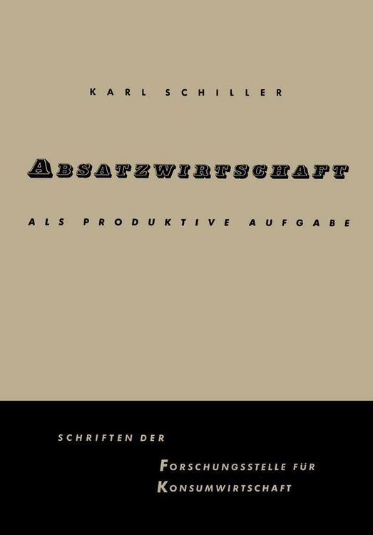 Produktbild: Absatzwirtschaft als produktive Aufgabe