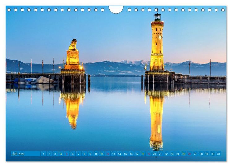Produktbild: Lindau - Juwel am Bodensee (Wandkalender 2026 DIN A4 quer), CALVENDO Monatskalender