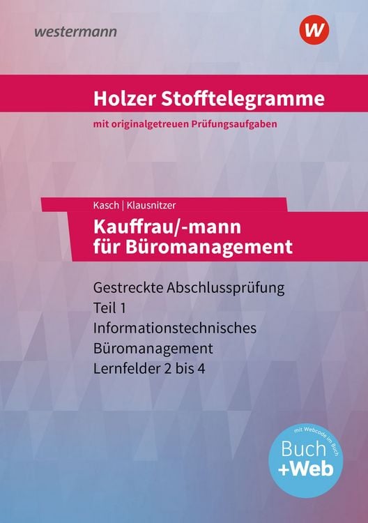 Produktbild: Holzer Stofftelegramme Baden-W&uuml;rttemberg &ndash; Kauffrau/-mann f&uuml;r B&uuml;romanagement