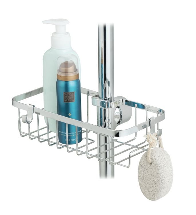 Produktbild: Duschstangencaddy Mod. Floresta Eckig, Anbringung ohne Bohren und Schrauben
