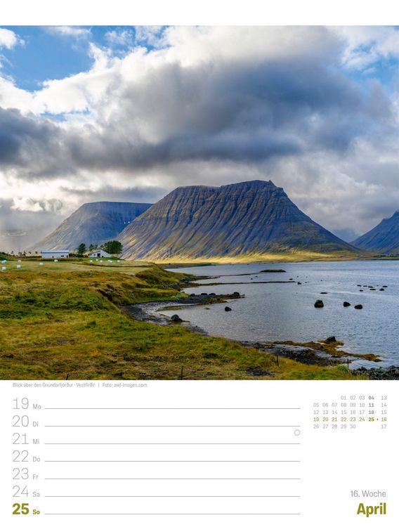 Produktbild: Island Wochenplaner Kalender 2027 | Die Insel aus Feuer und Eis