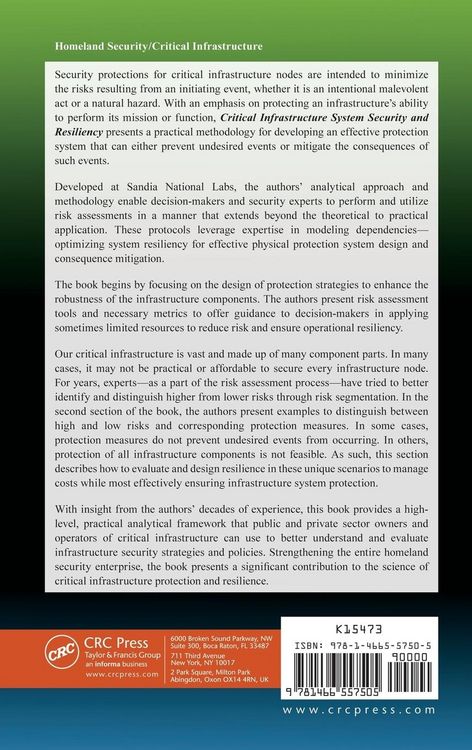 Produktbild: Critical Infrastructure System Security and Resiliency