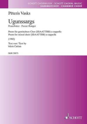 Produktbild: Ugunssargs, gemischter Chor (SSAATTBB), Chorpartitur