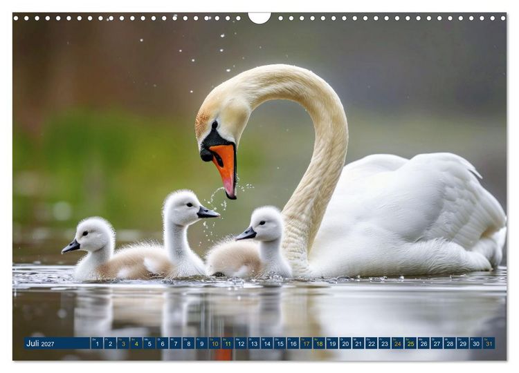 Produktbild: Tierkinder der L&uuml;fte - Vogelwelt (Wandkalender 2027 DIN A3 quer), CALVENDO Monatskalender