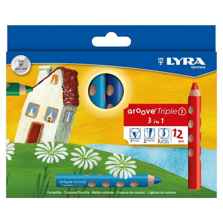 Produktbild: LYRA Farbstifte Groove Triple 3in1 12 St&uuml;ck