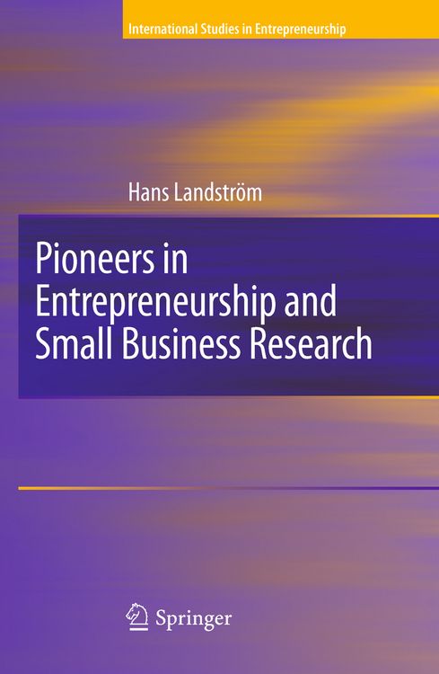 Produktbild: Pioneers in Entrepreneurship and Small Business Research