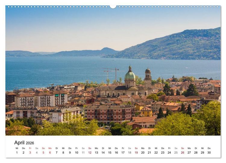 Produktbild: Lago Maggiore - Unterwegs am Westufer (hochwertiger Premium Wandkalender 2026 DIN A2 quer), Kunstdruck in Hochglanz