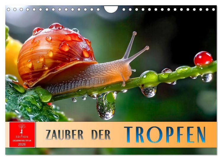 Produktbild: Zauber der Tropfen (Wandkalender 2026 DIN A4 quer), CALVENDO Monatskalender