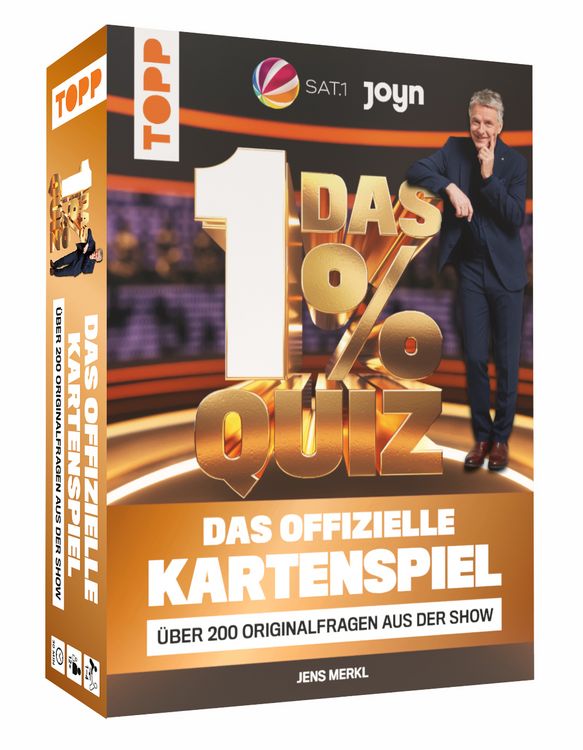 Produktbild: Das 1% Quiz &ndash; Wie clever bist du? Das offizielle Kartenspiel mit Fragen aus der Show