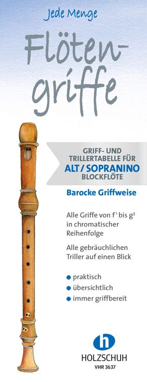 Produktbild: Jede Menge Fl&ouml;tengriffe - Alt/Sopranino (Barocke Griffweise)