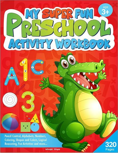 Produktbild: My Super Fun Preschool Activity Workbook for Children: Pattern Writing, Colors, Shapes, Numbers 1-1