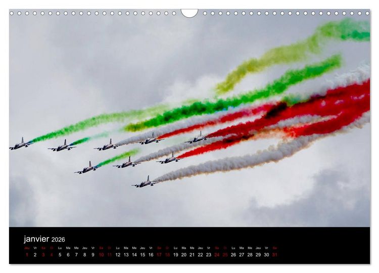 Produktbild: Les Frecce Tricolori (Calendrier mural 2026 DIN A3 vertical), CALVENDO calendrier mensuel