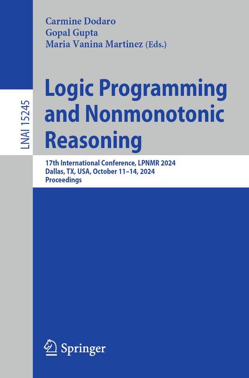 Produktbild: Logic Programming and Nonmonotonic Reasoning