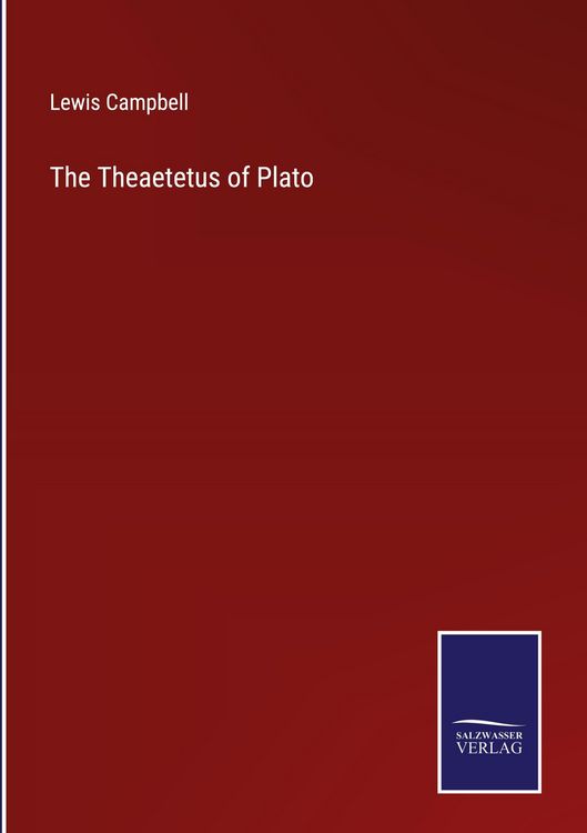 Produktbild: The Theaetetus of Plato