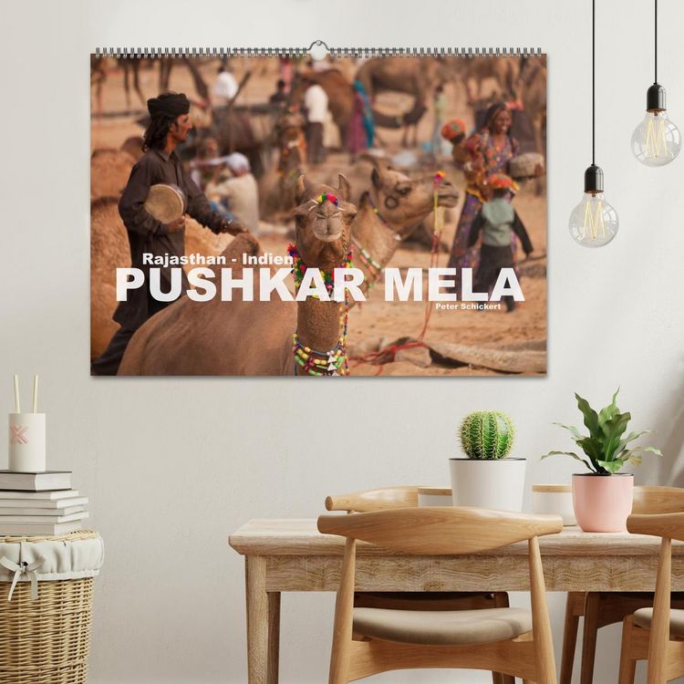 Produktbild: Rajasthan, Indien - Pushkar Mela (Wandkalender 2026 DIN A2 quer), CALVENDO Monatskalender