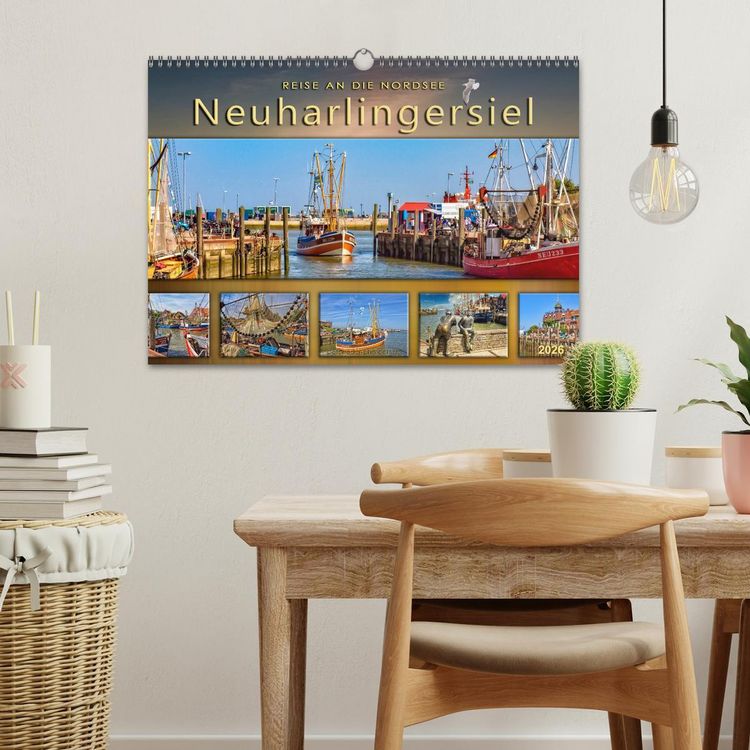Produktbild: Reise an die Nordsee - Neuharlingersiel (Wandkalender 2026 DIN A3 quer), CALVENDO Monatskalender