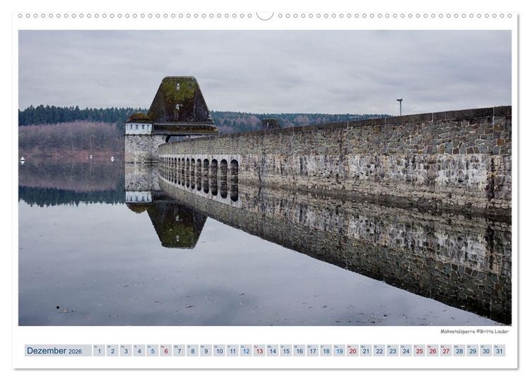 Produktbild: M&ouml;hnesee - das westf&auml;lische Meer (Wandkalender 2026 DIN A2 quer), CALVENDO Monatskalender