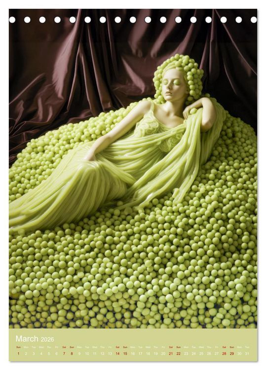 Produktbild: Food Fusion Fantasies (Desk Calendar 2026 DIN A5 portrait), CALVENDO 12 Month DeskCalendar