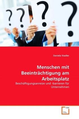 Produktbild: Stadler, D: Menschen mit Beeintr&auml;chtigung am Arbeitsplatz