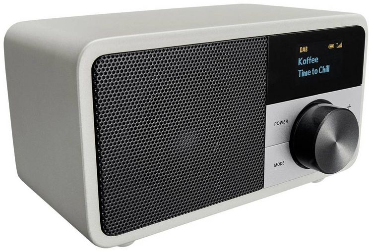 Produktbild: Sangean Genuine Mini DDR-7 Tischradio DAB+, UKW AUX, Bluetooth&reg; Silber