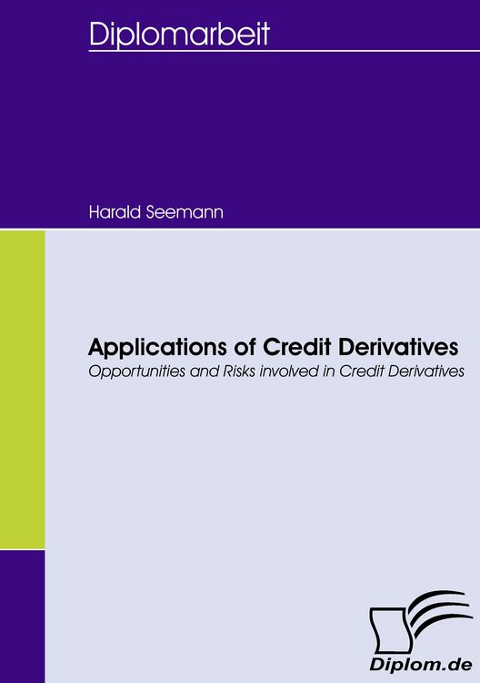 Produktbild: Applications of Credit Derivatives
