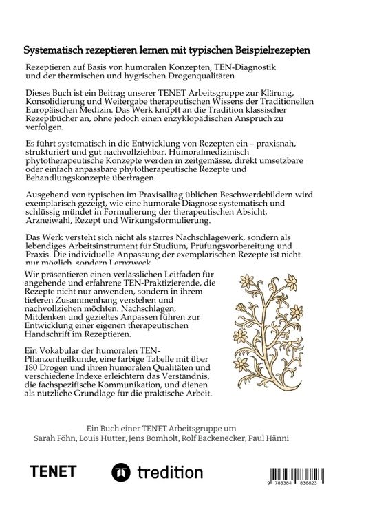 Produktbild: Rezepte und Rezeptierschule f&uuml;r die humoralmedizinische Pflanzenheilkunde der TEN / TEM