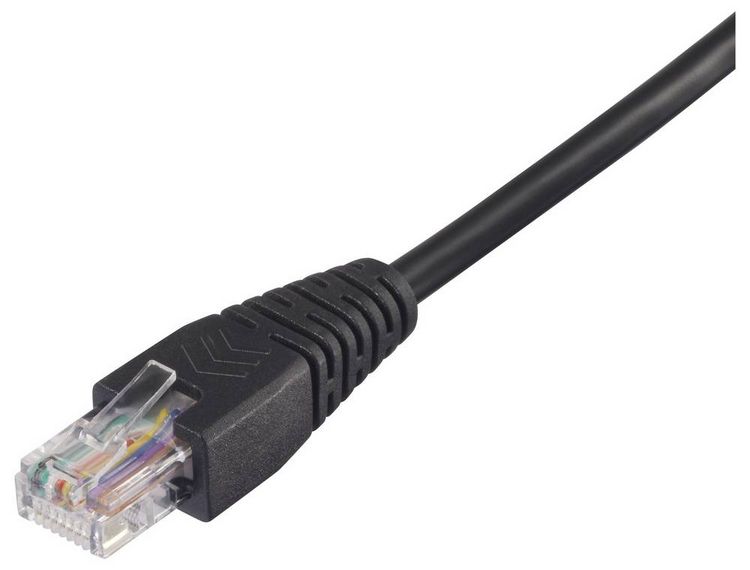 Produktbild: Renkforce RJ45 Netzwerk Adapterkabel [1x RJ45-Stecker 8p8c - 1x Klemmanschluss] 30cm Schwarz
