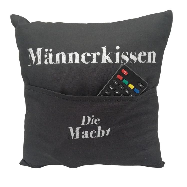 Produktbild: Kissen 25 x 25 cm mit Tasche, M&auml;nnerkissen
