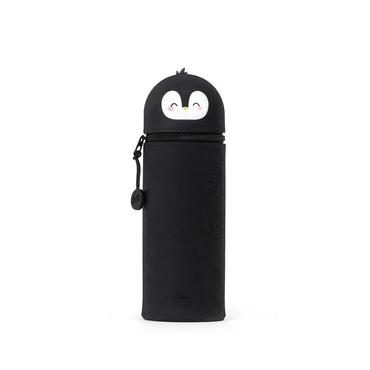 Produktbild: Legami 2-in-1 Federmäppchen aus Silikon - Kawaii - Pinguin