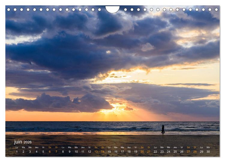 Produktbild: Baie de Somme Couchers de soleil (Calendrier mural 2026 DIN A4 vertical), CALVENDO calendrier mensuel