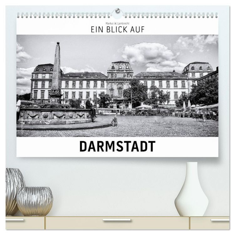 Produktbild: Ein Blick auf Darmstadt (hochwertiger Premium Wandkalender 2026 DIN A2 quer), Kunstdruck in Hochglanz