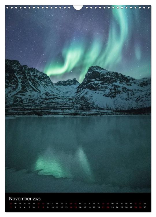 Produktbild: Nordlichtn&auml;chte (Wandkalender 2026 DIN A3 hoch), CALVENDO Monatskalender